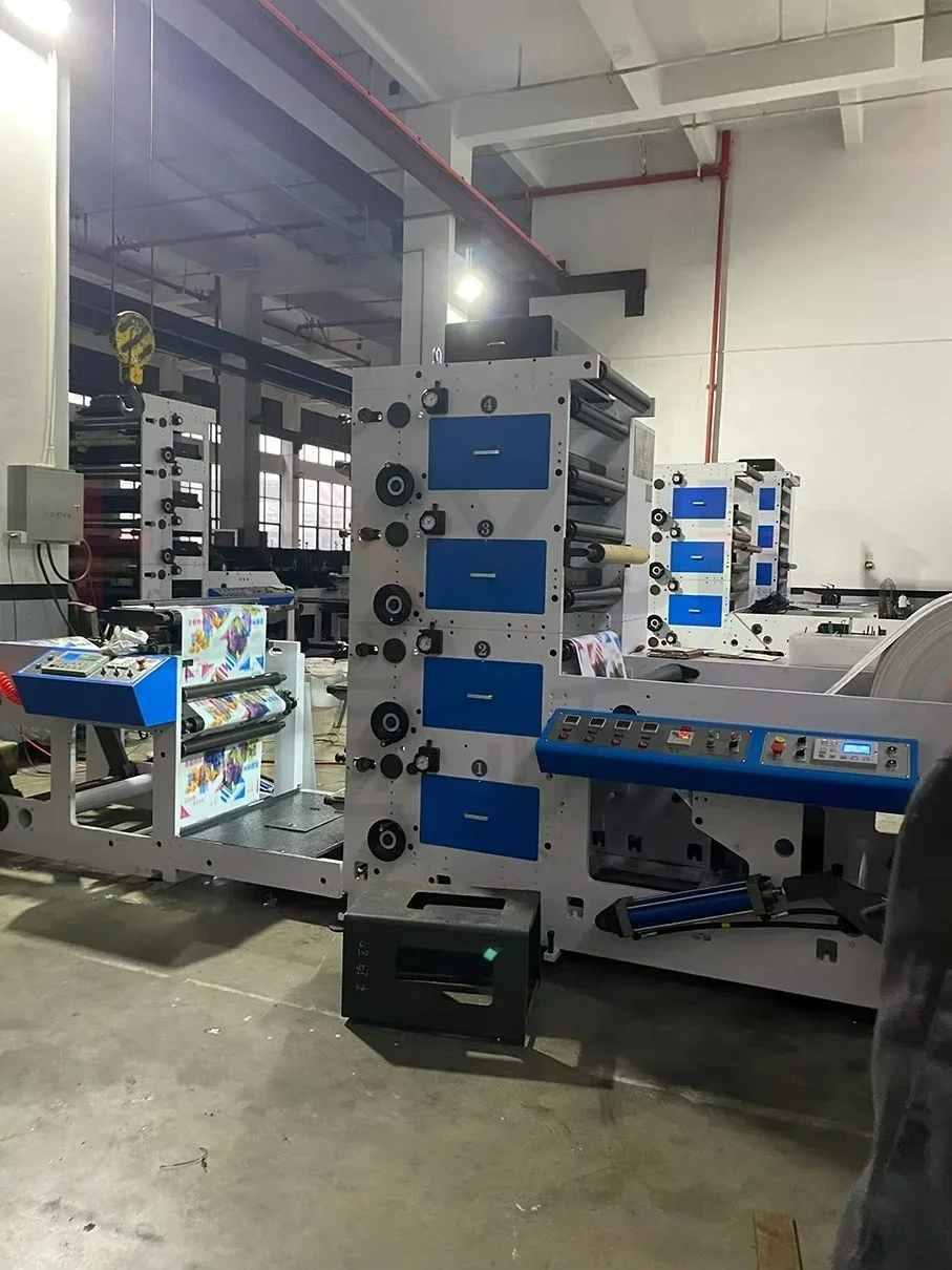 

YG Customized New Self-Adhesive Vertical Flexographic Printing Machine Labels Flexo Slitting Turret Rewinding Stack Structure