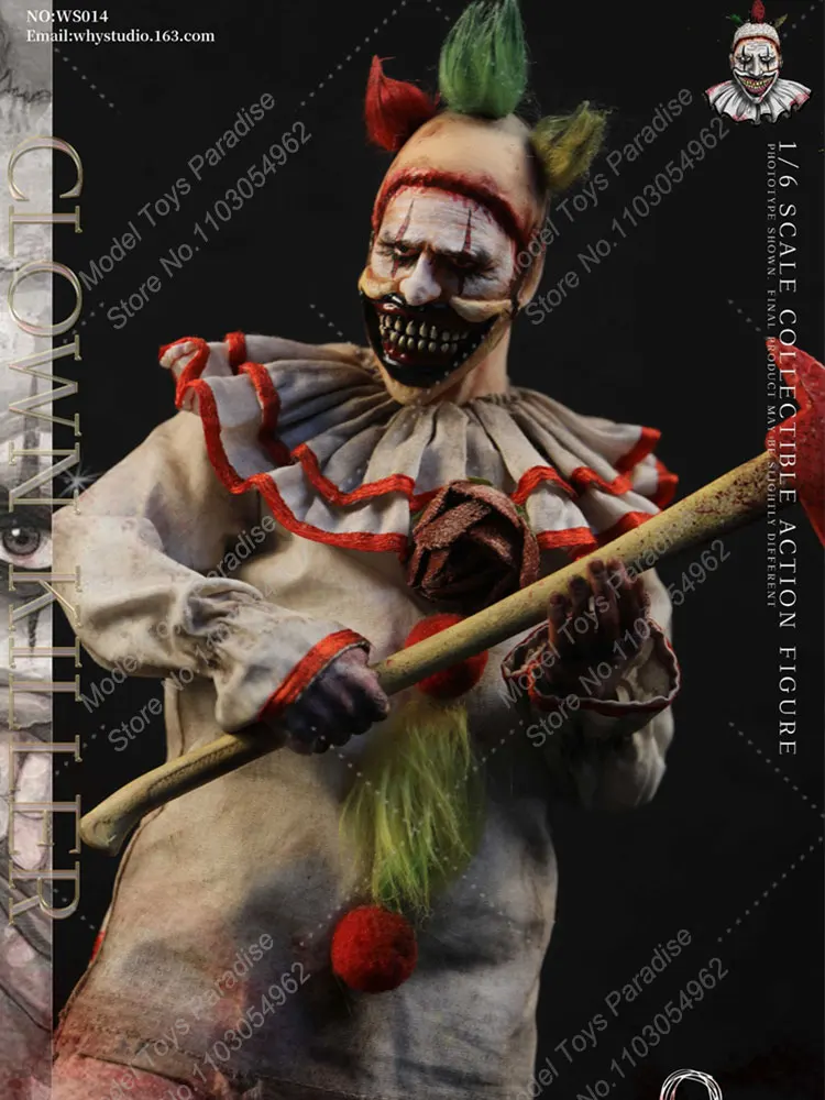 WHY STUDIO WS014 1/6 Men Soldier Horror Joker With Juggling Props Accessory Full Set 12'' Action Figure Collectible Fans Gifts