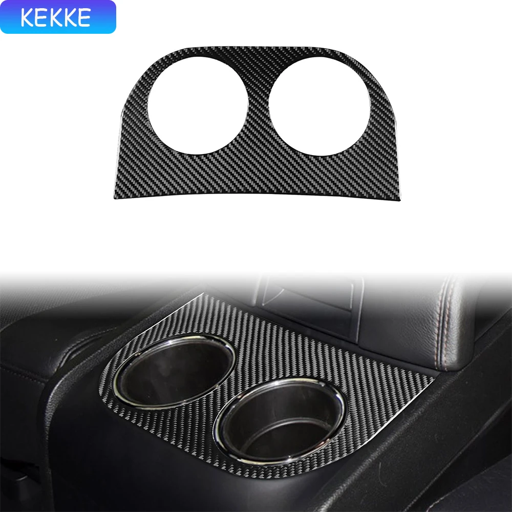 

Real Soft Carbon Fiber Trim Sticker Car Rear cup holder Car Interior Accessories For Lincoln Navigator（2007-2014）