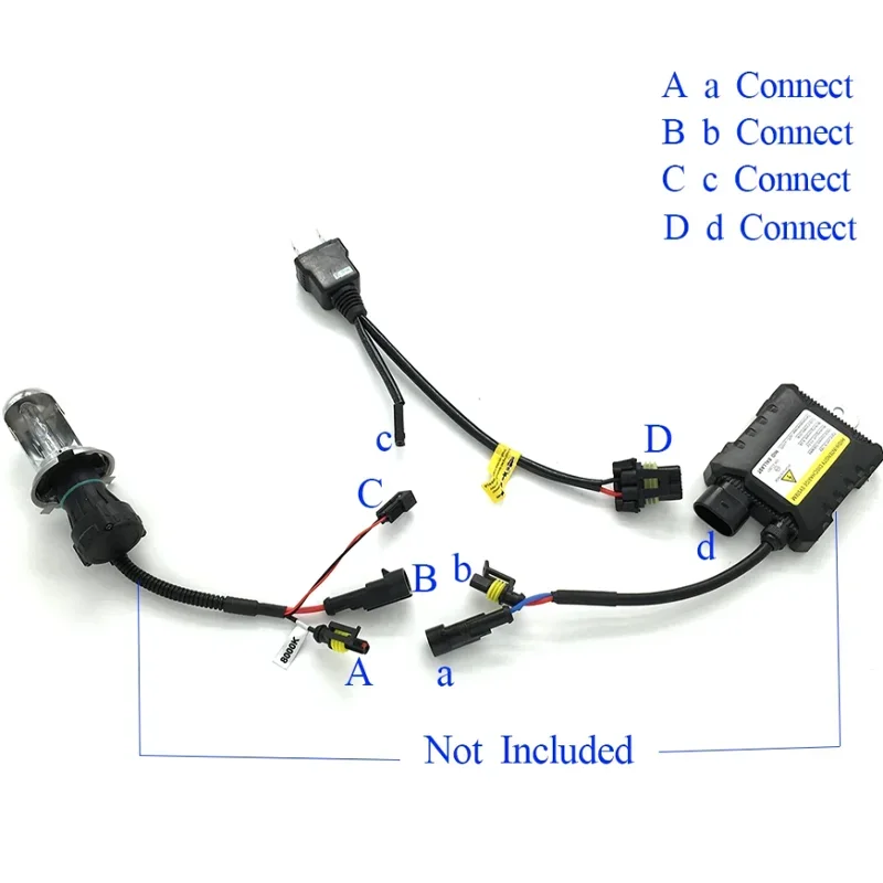 Relay Harness Control Cable for H4 Hi/Lo Bi-Xenon Hid bulbs Wiring Controller Plug and Play view 2
