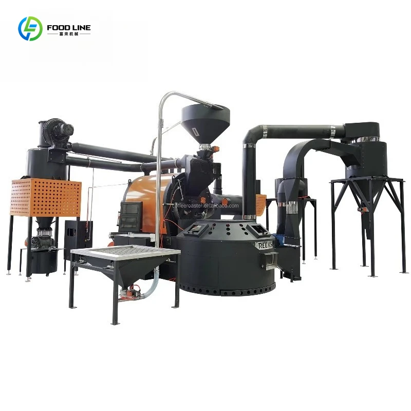Customized Industrial Coffee Production Line Full Range 60kg To 360kg Coffee Roaster Machines