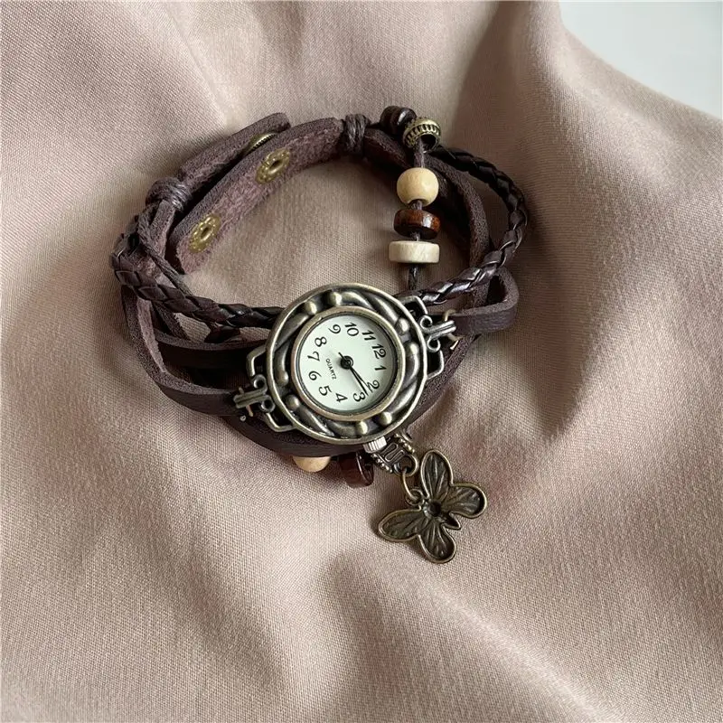 Xiaoxiang Fashionable Retro Bracelet Chain Watch for Female Students, Ins High-Level Appearance, Simple Bracelet Watch view 3