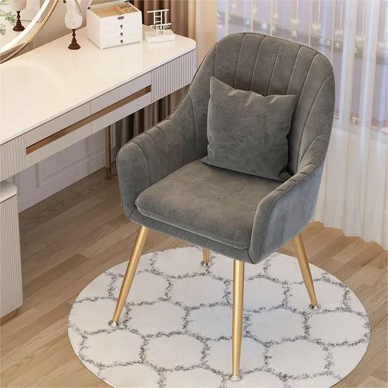 Simple Modern Dining Chair for Kitchen Furniture Home Dining Room Chairs Light Luxury Casual Backrest Dressing Manicure Chair