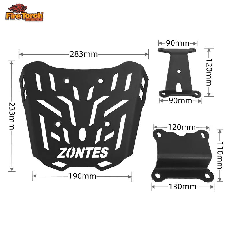 

Durable Enlargement Rear Carrier Rack For ZONTES 150X 2024- 2026 Motorcycle Luggage Rack Storage Box Support Cargo Rack
