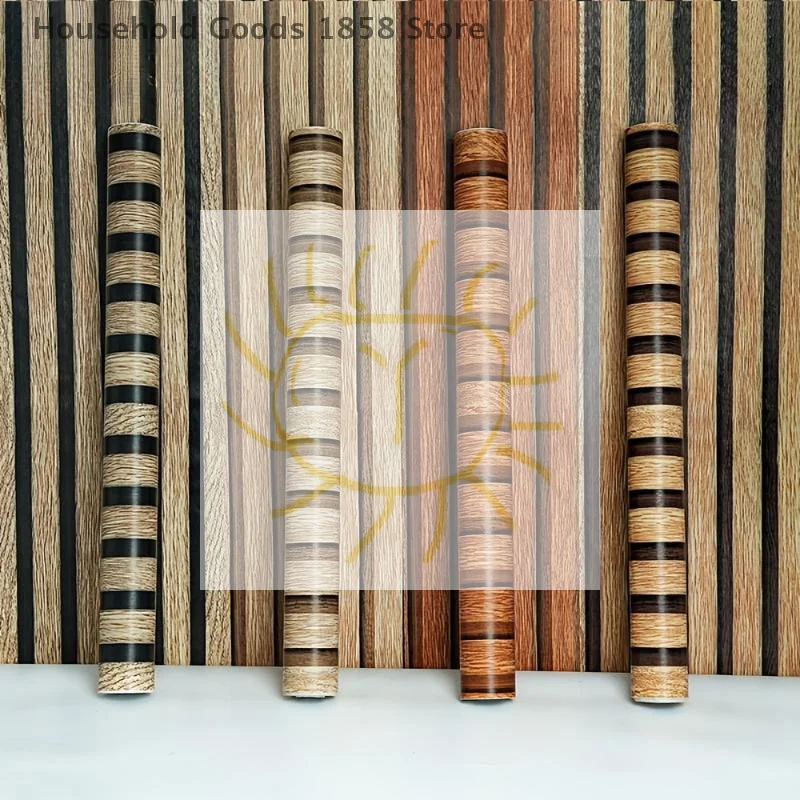 

PVC Self Adhesive Wallpaper Room Decor Waterproof Wallpaper Wood Design Adhesive Wall Decor