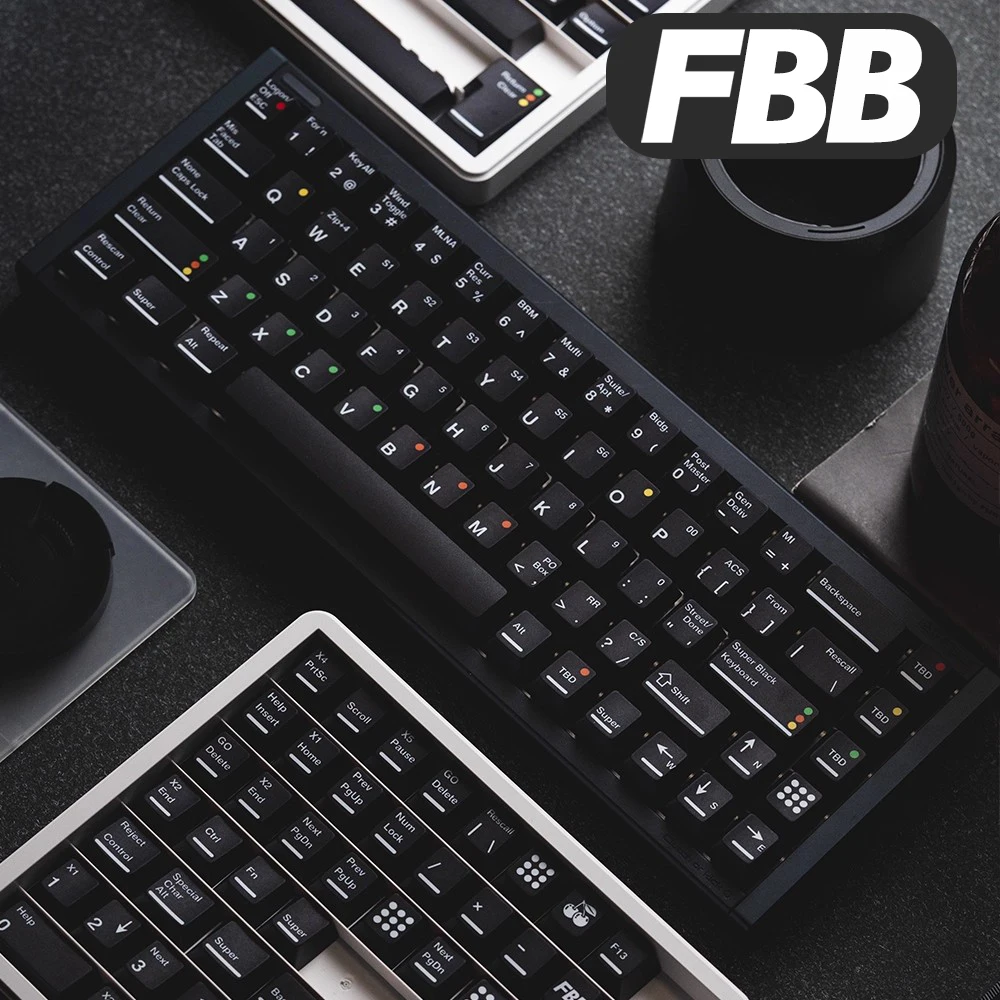 FBB キーキャップ SBK ウルトラブラック PBT 昇華 SWK ウルトラホワイト 1.7 ミリメートルカスタマイズされたメカニカルキーボード磁気スイッチ