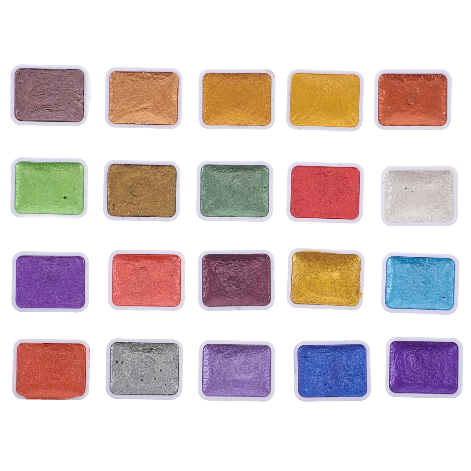 

Pearlescent Watercolor Paints Solid Pigment Student Rich Colors Metallic Sparkly Set Mini Kit Nail Design Longlasting
