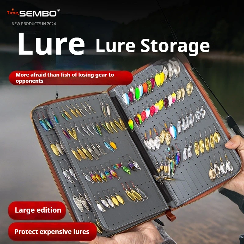 Samba Oversized Sequined Fishing Lure Storage Bag, Multifunctional Fly Hook & Micro Object Organizer for Luya Fishing