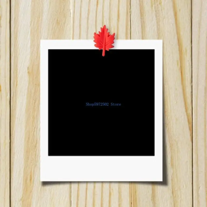 Y3NC 40pcs Maple Leaf Flower Push Pin