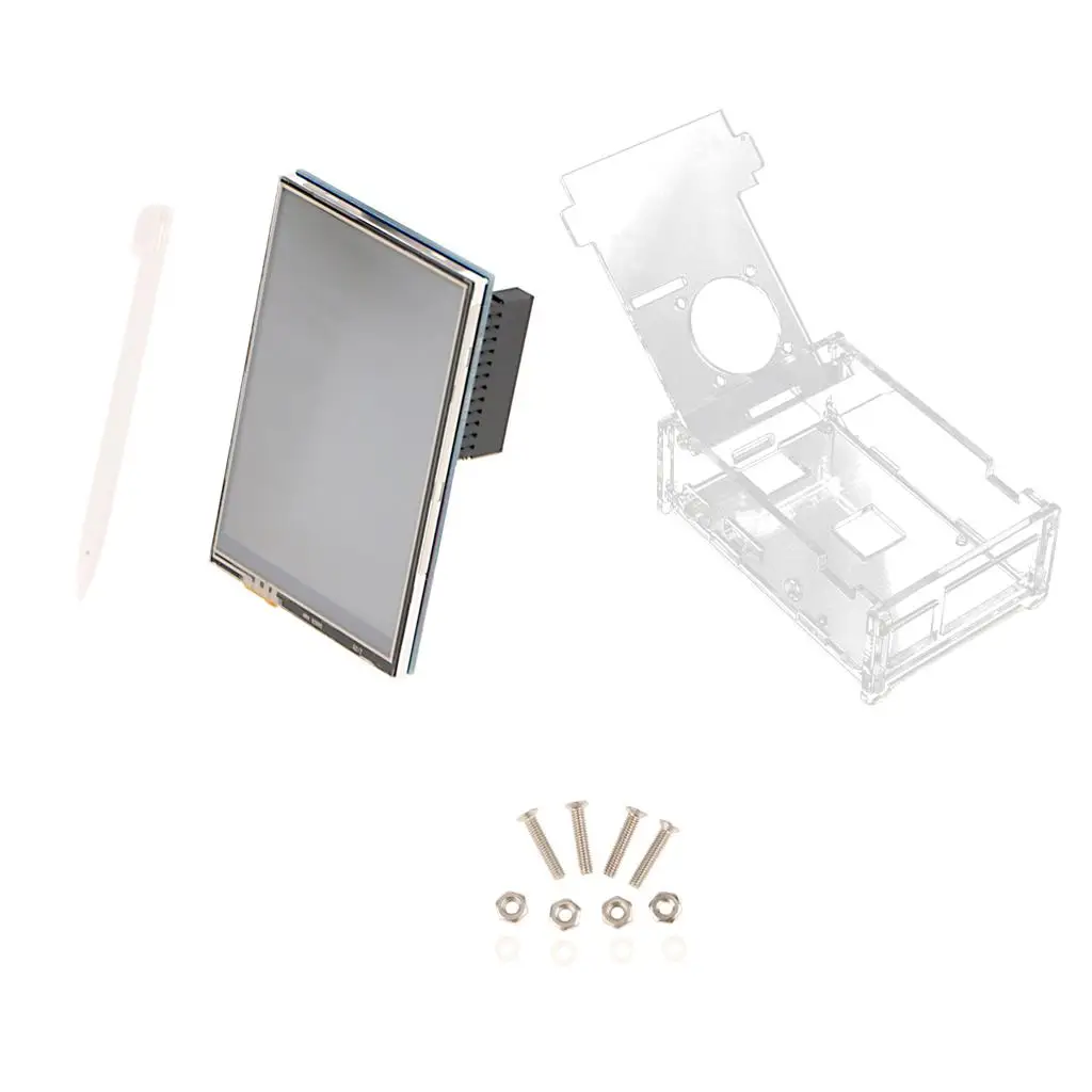 TFT Touch Screen LCD Display Kit for Raspberry Pi 3 Model B Acrylic Case Human-machine Interface