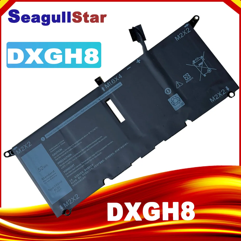 DXGH8 Laptop Battery For DELL XPS 13 9380 9370 7390 For DELL Inspiron 7390 2-in-1 7490 G8VCF H754V 0H754V P82G