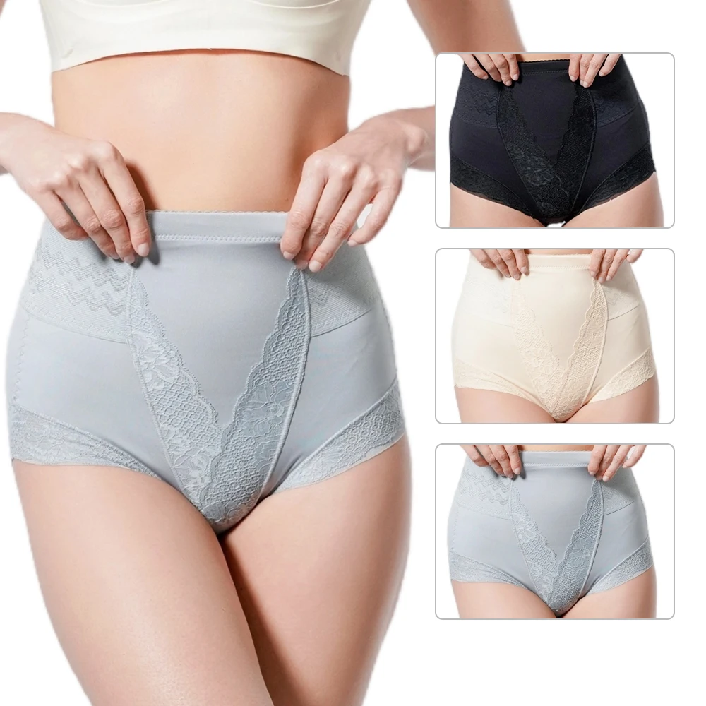 2pcs Seamless Girdle Panties Women\'s High Waist 3D Hip Lift Briefs Flat Belly Panties Body Shaping Pants M-3XL Dropshipping