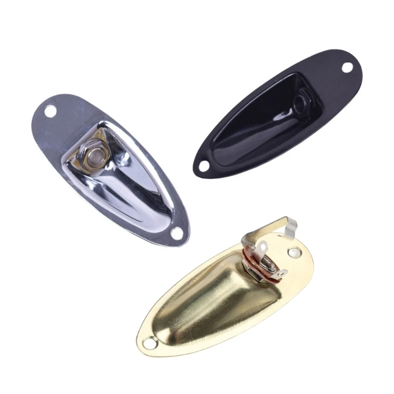 Guitar Socket For Electric Guitars for Fender Boat-style Plate Silver Black Gold Shiny Stainless