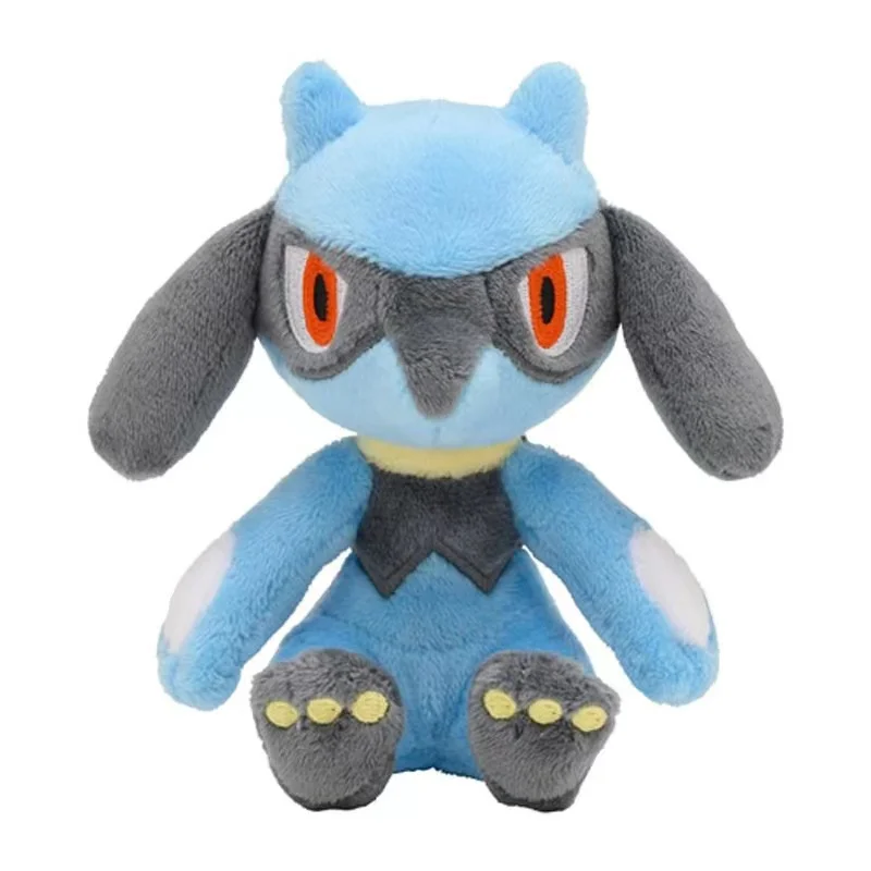 Pokémon Plush Toys, Bichos de Pelúcia, Boneca Riolu Fit, 14cm