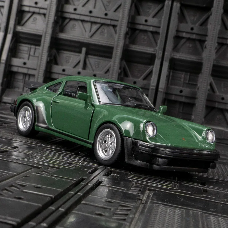 

1:36 Porsche 911 Turbo 1978 модель автомобиля из сплава, украшение, двери можно открыть, детский игрушечный автомобиль в подарок
