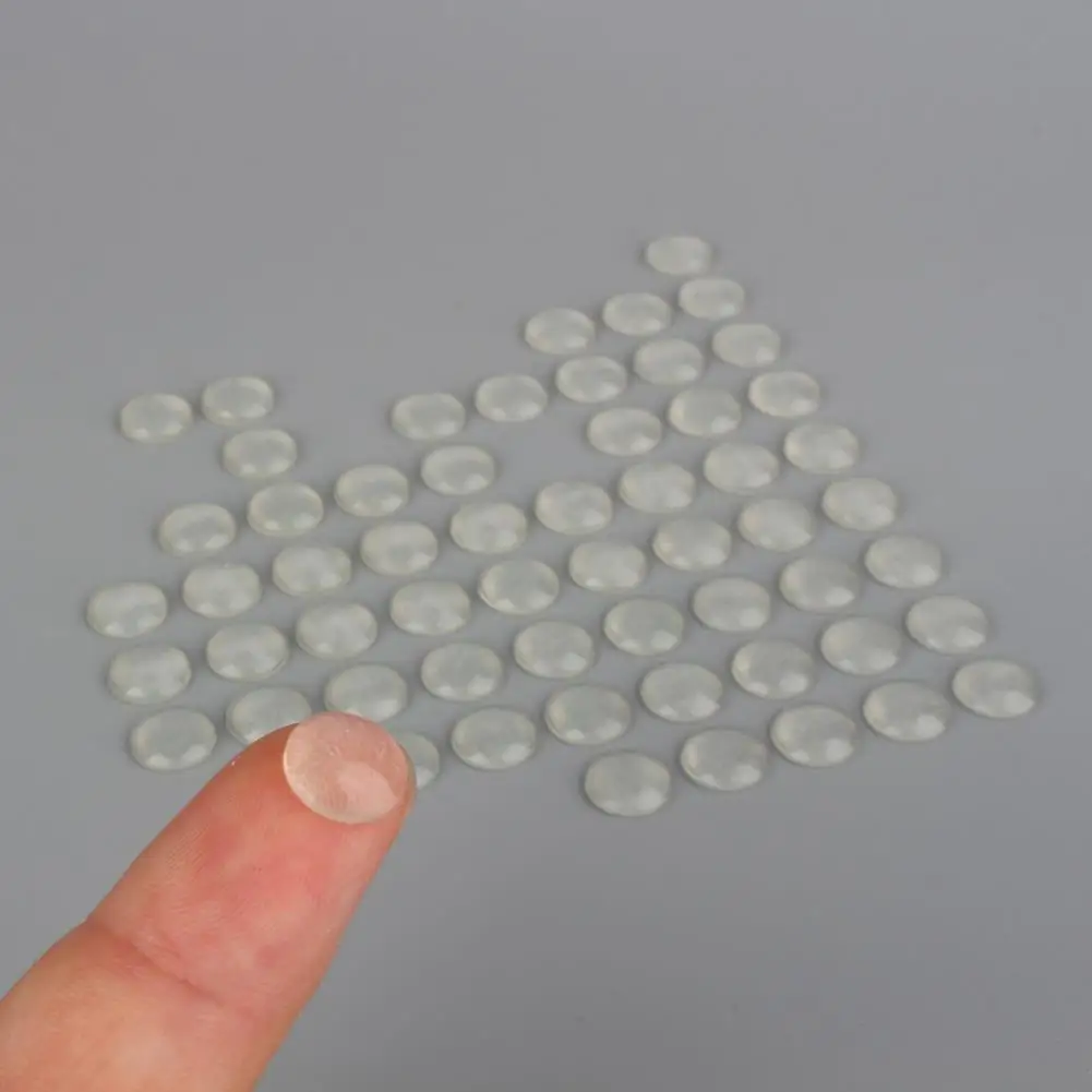 100Pcs Self Adhesive Silicone Bumpers Anti Slip Door Stops Furniture Pads