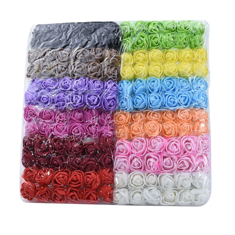 144 Stück Künstliche Blumen aus PE-Garn, Rosen für Außenbereich, UV-Schutz, Großhandel, Gartenbogen, Wandkranz, Hochzeit, Heim-DIY, Geschenkbox, Festlichkeiten – Detail 27