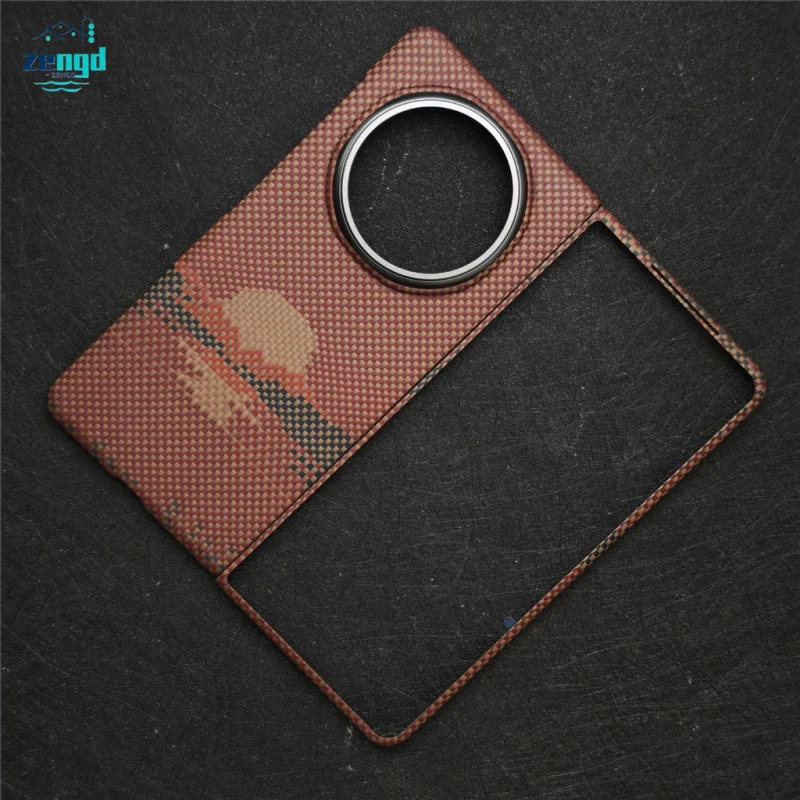 HONOR Magic V5用マグネット式フリップケース - ケブラー繊維アーマーヒンジ、カーボンファイバー補強耐衝撃保護カバー