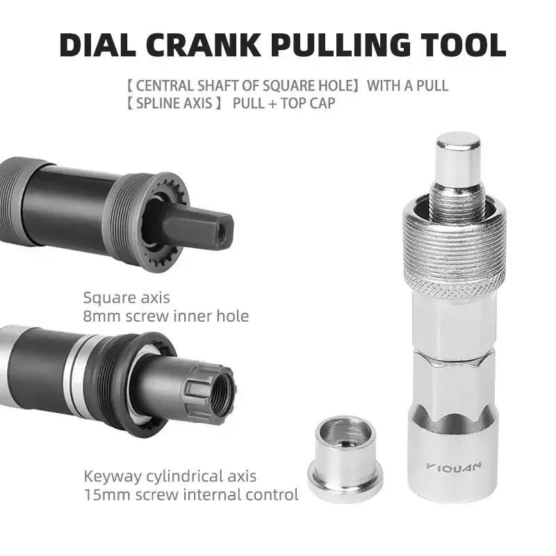 Bicycle Crankset Puller Crank Arm Puller Remover Bike Crank Wheel Extractor Puller Bolt Crankset Pedals Repair Tool