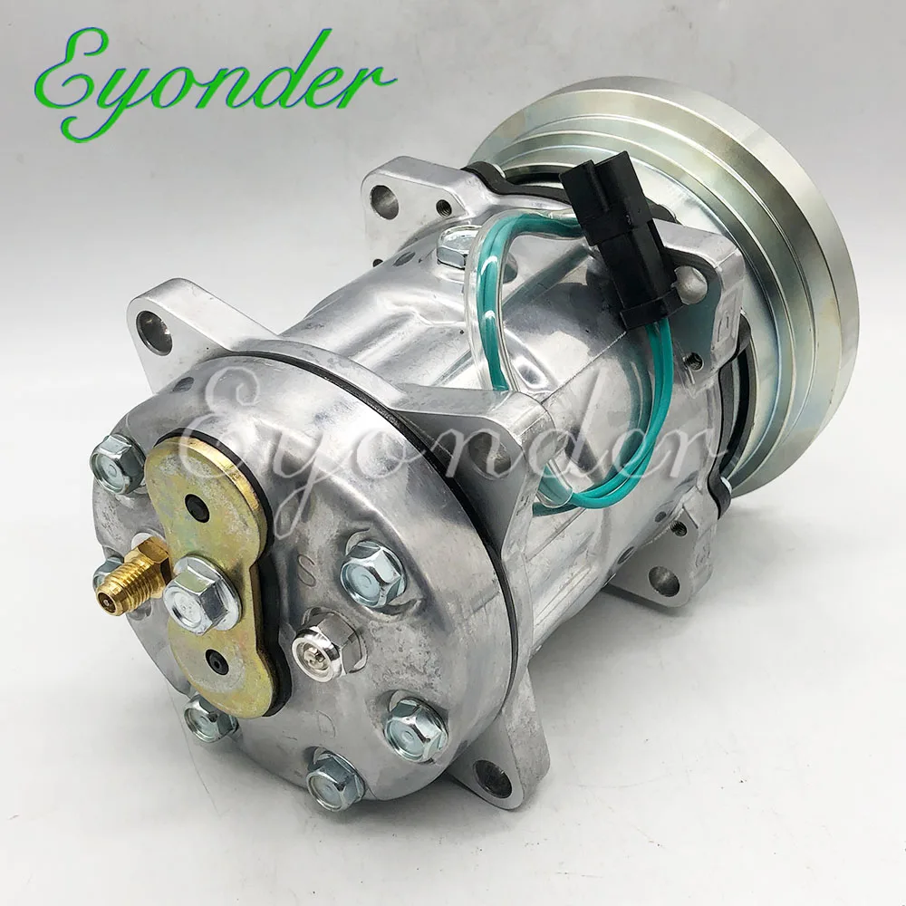 A/C AC Air Conditioning Compressor Cooling Pump for Caterpillar 900 1065122 4479 4640 4658 8058 8066 8109 240398 106-5122 SD7H15