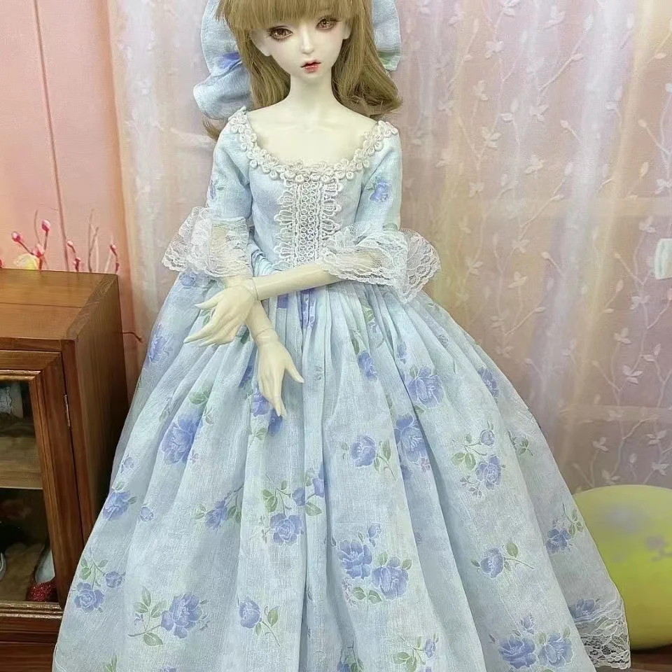 BJD doll clothes 1/3 doll  Ye Luoli/De Bi sheng one-line shoulder dress and headdress 1 set