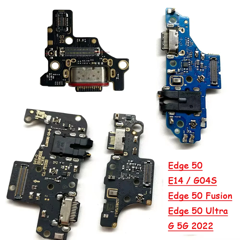 

10 шт., для Moto E14 G04S G 5G G Stylus 2022 Edge 50 G75 5G USB Sub Mic Board Док-станция Разъем для зарядного устройства Порт для зарядки Гибкий кабель