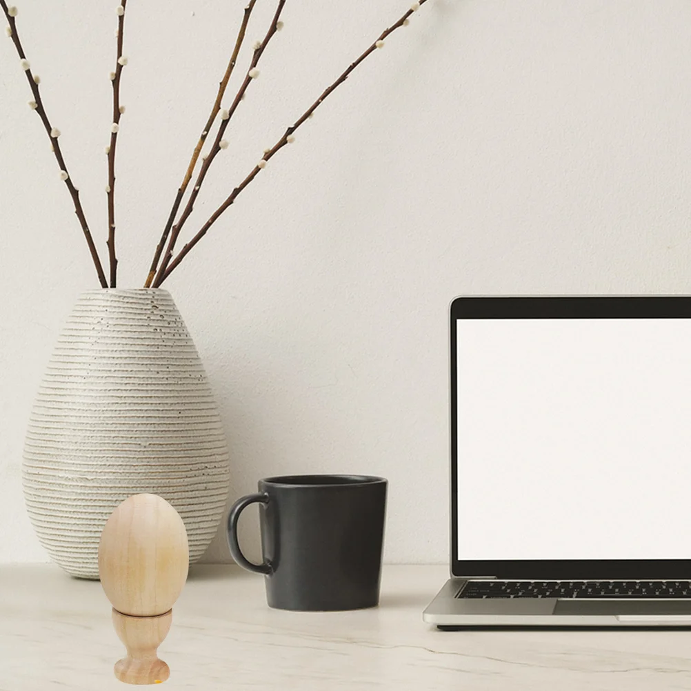 

2Sets DIY Wood Egg Craft Kit for Childrens Art Project Unfinished Wooden Decoration Learning Tool Drawing Practice Aesthetic