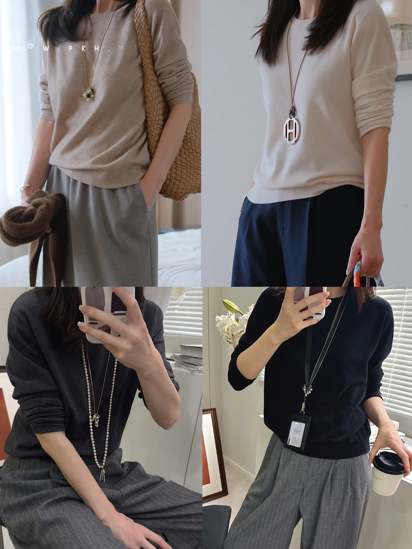 

PKHHK Classic Sl круглый свитер Ne Angora Fce, удобный теплый женский повседневный свитер из полиэфирного волокна, длинный свеч Kni...