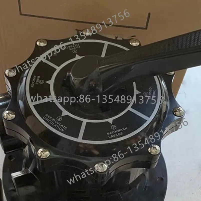 Swimming Pool Sand Filter Multiport 6-Way Valve, Sand Tank Top Head Replacement Spare Parts