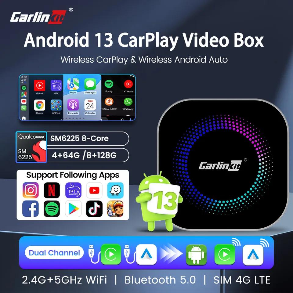 CarlinKit Android 13 CarPlay Smart Ai Box Wireless CarPlay Android