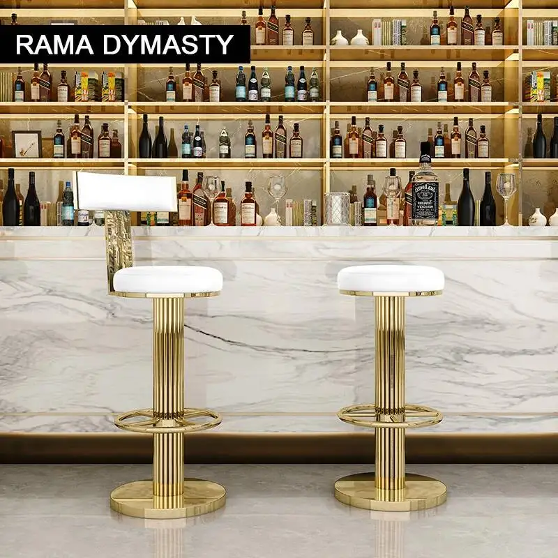 

Легкий роскошный барный стул, простой современный высокий стул, стул для гостиной, обеденный стул, стул для отдыха в магазине