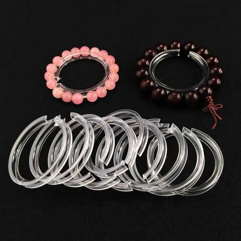 1/3/5 Pcs Bracelet Displays Stand Clear Acrylic Jewelry Holder Transparent Round Bangle Rack Watches Organizer Displays Shelves