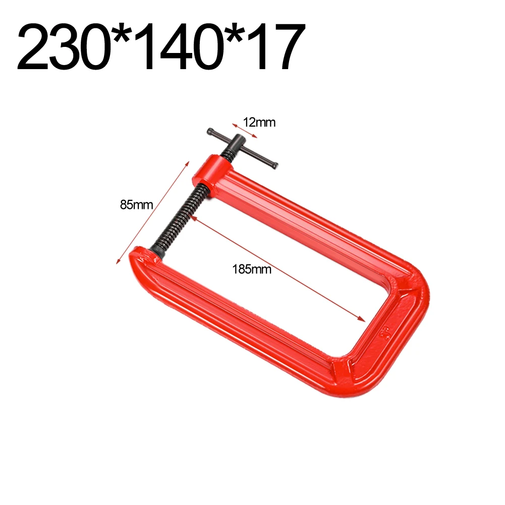 Heavy Duty G-type Clamp Woodworking Fixture Strong Jaw Fixing Wooden Strips Heavy Duty G Clamps 82-110mm Jaw Opening Range