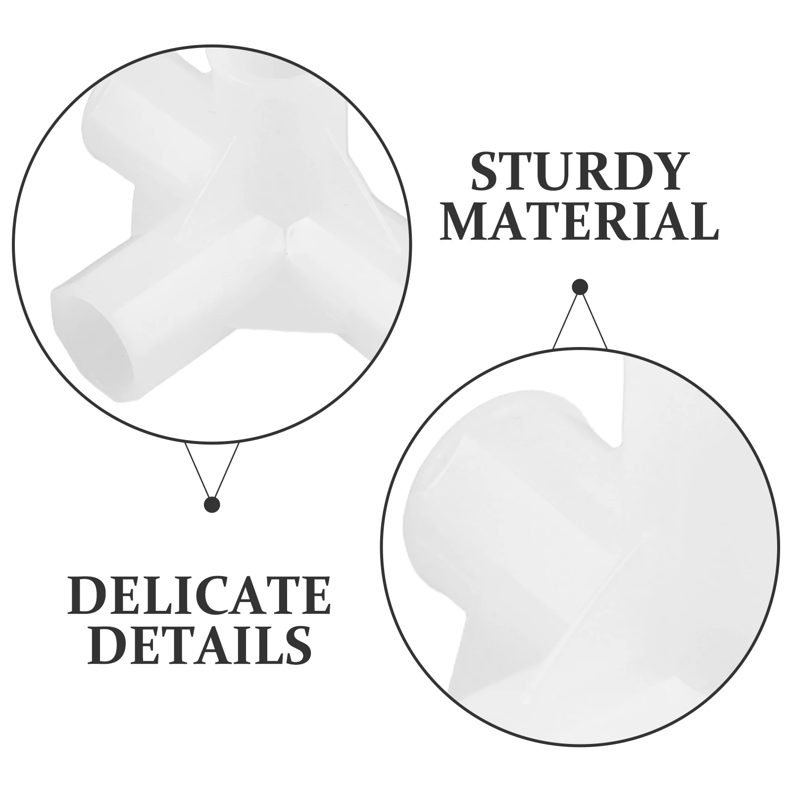 10 Stuks Kast Staaf 3-Way Connectors Plastic Verdikte Koppeling Multi-Gebruik Meubelbeslag Gezamenlijke Fittings Staaf Bevestigingsmiddelen Garderobe