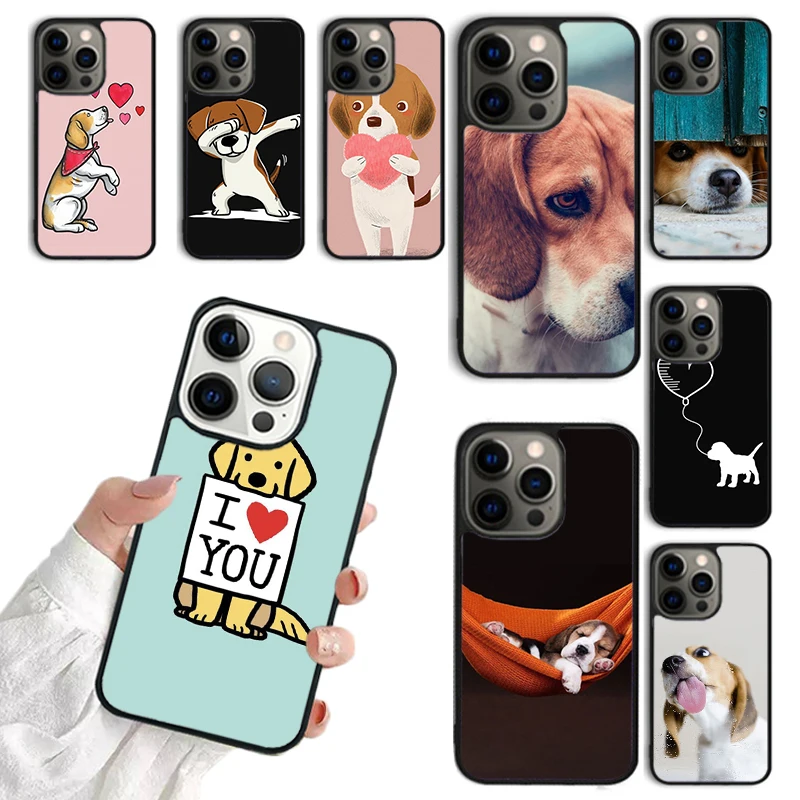 ビーグル犬の動物柄スマホケース iPhone 17 Air 14 13 12 16Pro Max 15 11 Plus Max カバー シェル coque