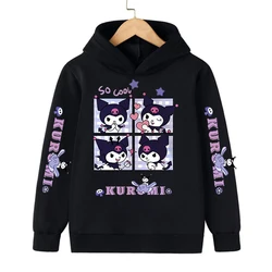 kids Streetwear kuromi Children's Hoodie Cute Children Sweatshirt Manga Clothes Kid Girl Boy Top Hoody