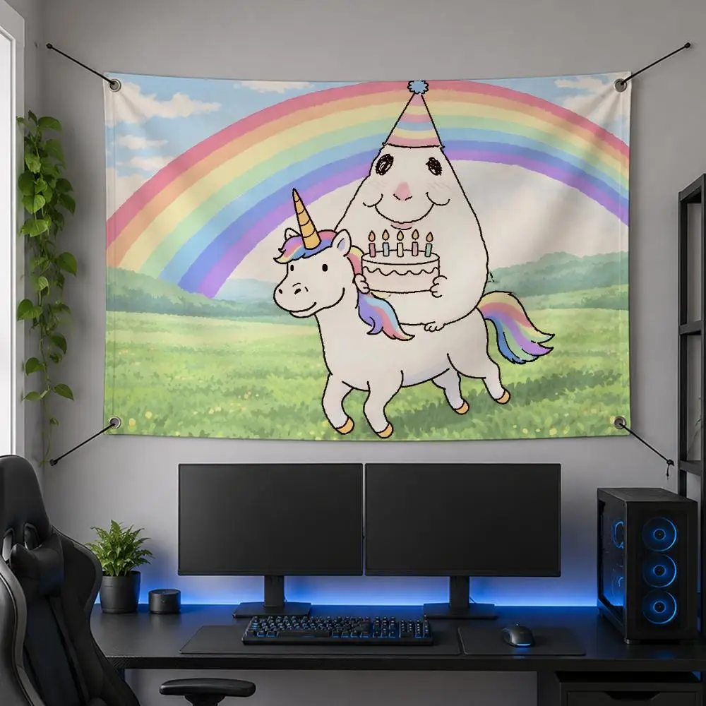 Meme Trending Humor Art Viral T-The Sun Is Shining Flags Flag Banner for Bedroom Dorm Party Home Living Room Game Room Gift