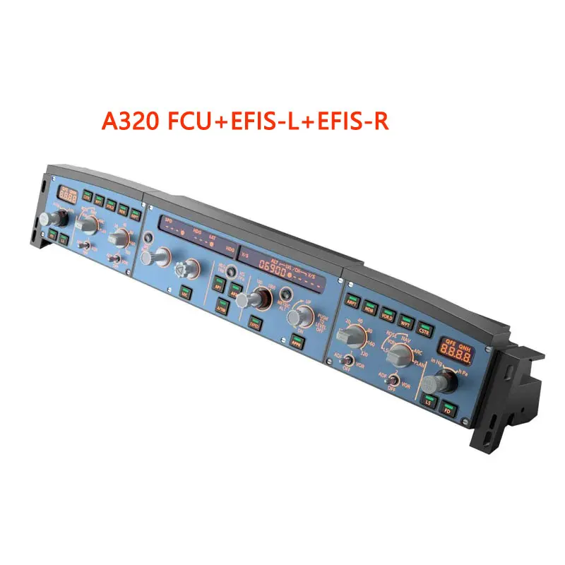 WINWING A320 FCU EFIS-R/EFIS-L Полноразмерный блок EFIS, панель управления полетом для симулятора полетов X-Plane MSFS2020