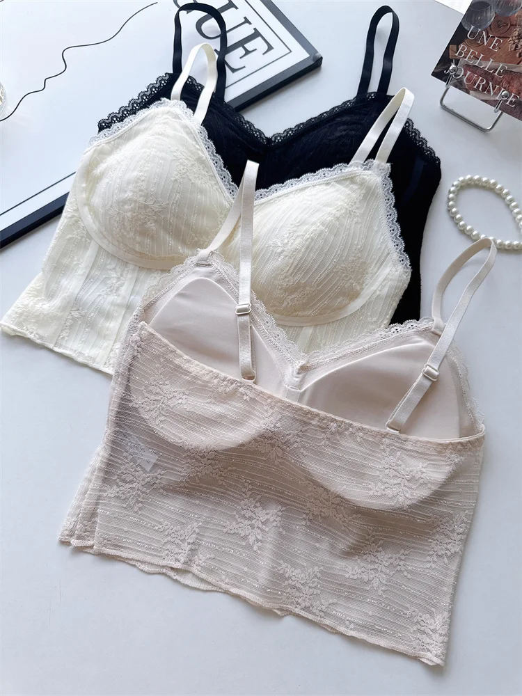 Женский модный топ на бретелях со встроенным бюстгальтером, элегантная майка без рукавов с сексуальным дизайном спины, всесезонная блузка со съемной подкладкой M-L