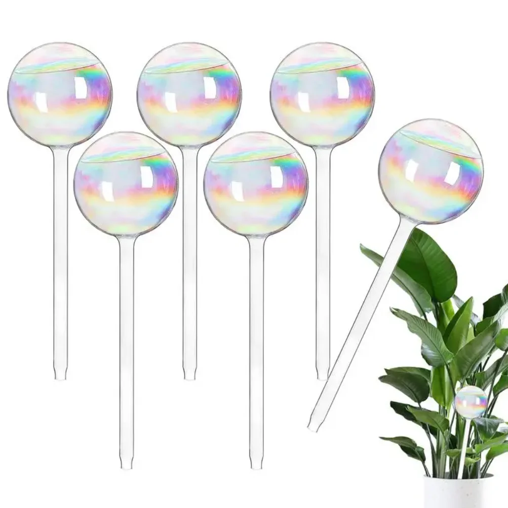 

Automatic Plant Watering Bulbs Rainbow Gradient Color Glass Watering Bulbs Automatic Clear Self Watering Planter Irrigation tool