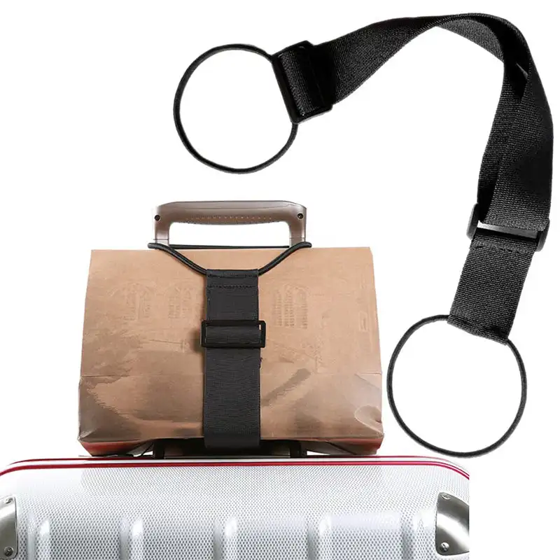 Cinto elástico para bagagem Material durável de poliéster Seguro, bem organizado, design ajustável, manter bagagem