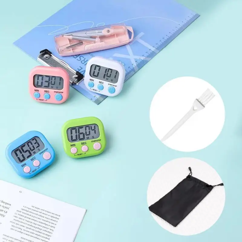 Timer Digital Chronometers For Cooking Egg Study Classroom Kids Countdown Clock Kitchen Gadgets Utensil Accessories Stopwatch