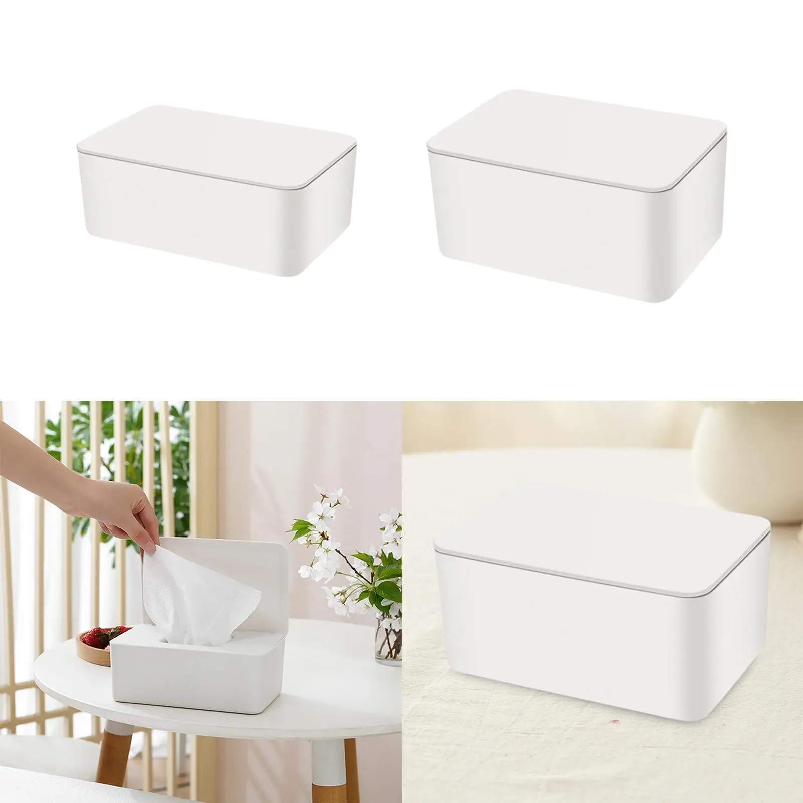 Baby Wipes Dispenser Dustproof Keeps Wipes Clean Non Slip Easy Pull Storage Box Wipe Container Wipes Case for Household Travel