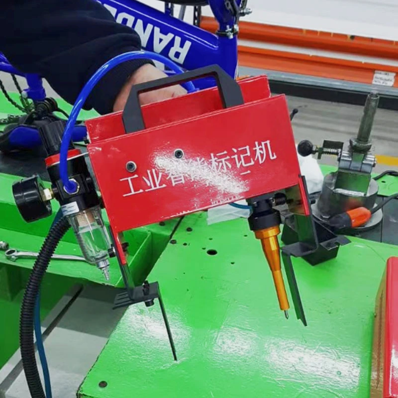 With Round Bracket Portable Metal Pneumatic Dot Peen Marking Machine For VIN Code(100*20mm) Frame chassis number 220V/110V