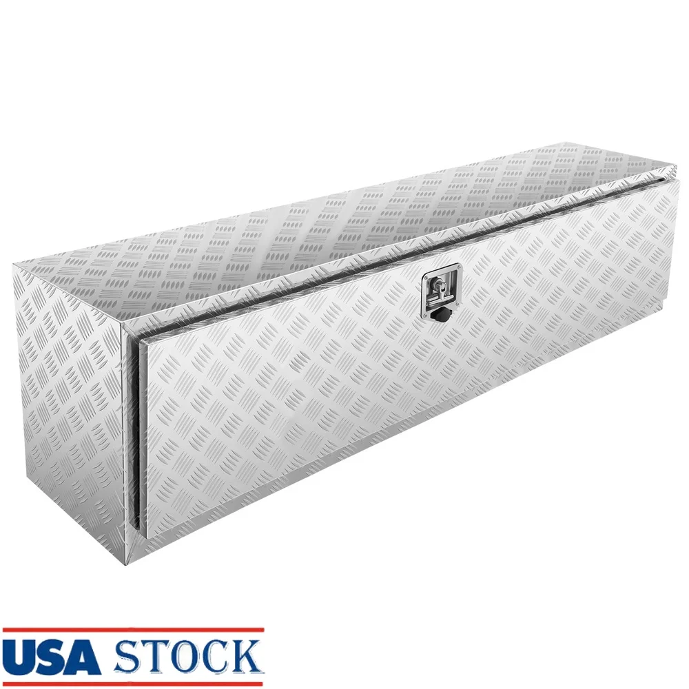

Durable Underbody Toolbox Lockable Waterproof Aluminum T-Handle Tool Storage with Keys Truck Trailer Camper Protective Secure
