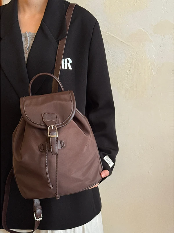 

Ретро Нейлон Dstring Xoravel Large Capaci Осень Зима Новый Sle Молодежная сумка на плечо Американский Ретро Sle Без складывания