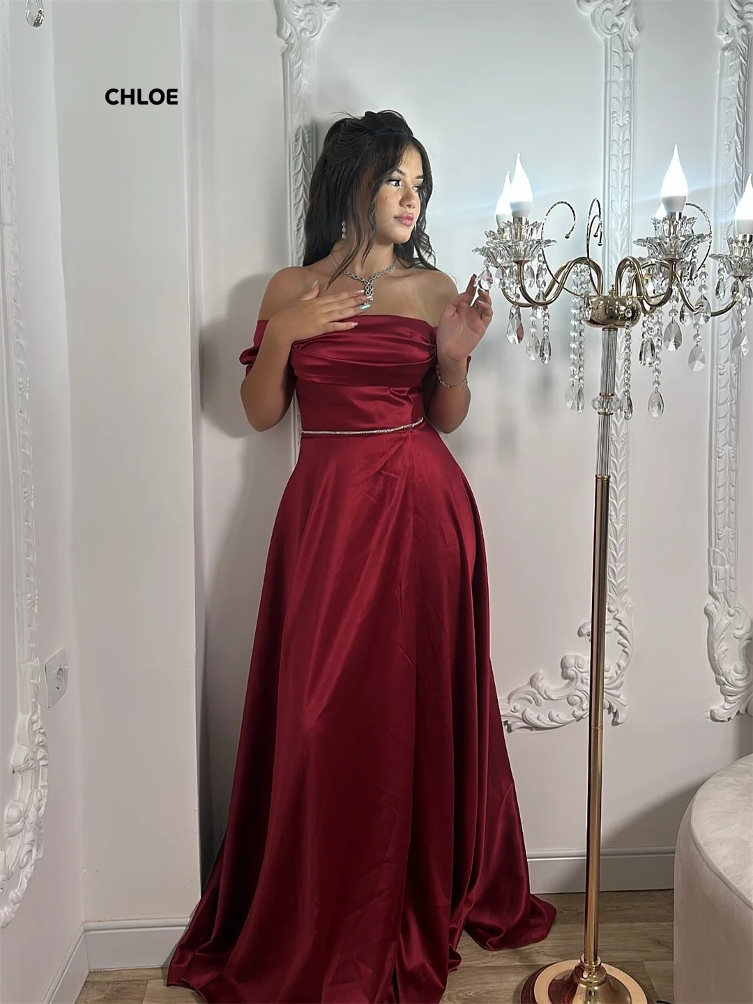 

Off-shoulder Gala Dress Custom Made Evening Dresses Woman Elegant Luxury 2025 Dresses for Special Occasions Line A Sleeveless