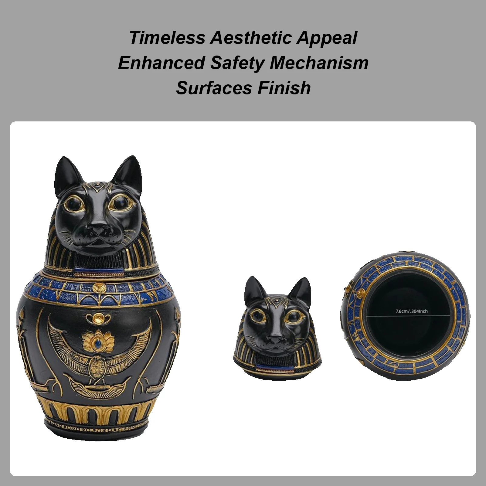 

Урна для домашних животных для собак, пепел, статуя из смолы, Коллекционная фигурка, скульптура, урны для кремации домашних животных в египетском стиле для мемориальных кошек, животных