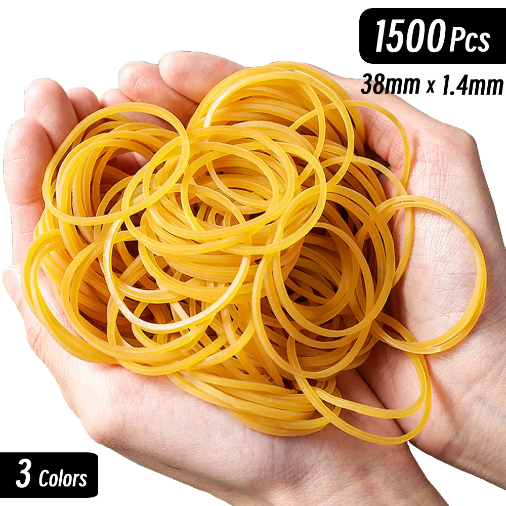 38 مللي متر 150/1500p أصفر/أبيض/أسود قوي قابل للتعديل مطاطا حلقة مطاطية طالب اللوازم المكتبية القرطاسية شريط مطاطي بقرة الفرقة #1