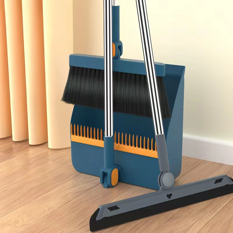 

3 in 1 Broom Dustpan Set Combination Home Brushes Wipe Water Magic Folding Non Stick Soft Hair Sweeping Tools Cleaning Supplies